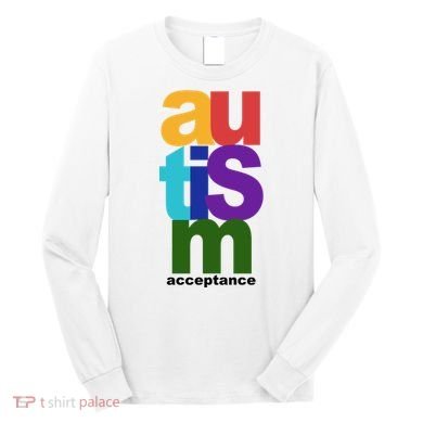Autism Acceptance Colorful Long Sleeve Shirt