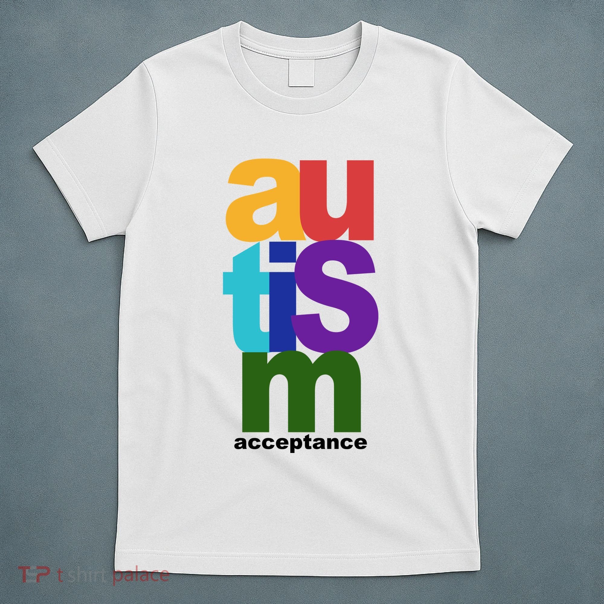 Autism Acceptance Colorful T-Shirt