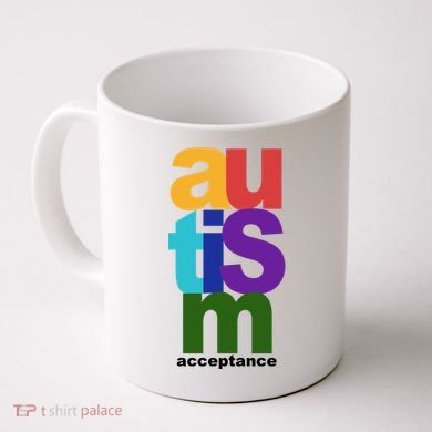 Autism Acceptance Colorful Coffee Mug