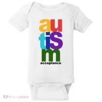 Autism Acceptance Colorful Baby Bodysuit thumb 0