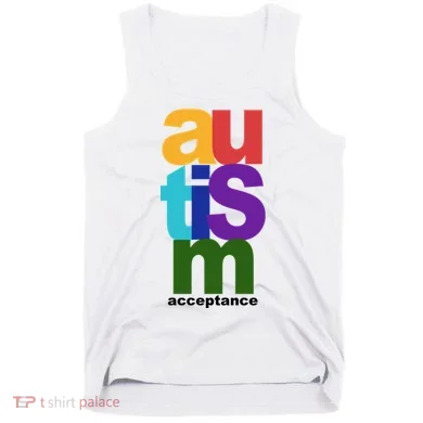 Autism Acceptance Colorful Tank Top