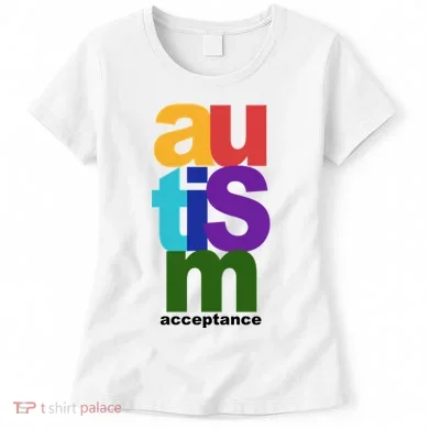 Autism Acceptance Colorful Women's T-Shirt