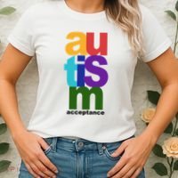 Autism Acceptance Colorful Women's T-Shirt thumb 2