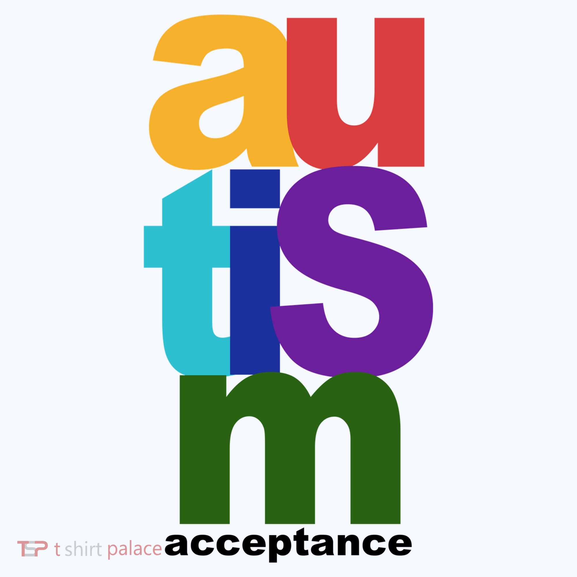 Autism Acceptance Colorful Women's T-Shirt