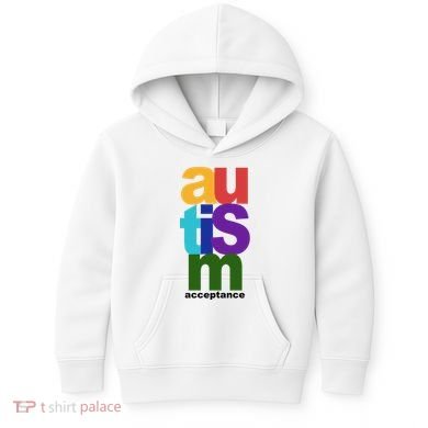 Autism Acceptance Colorful Kids Hoodie
