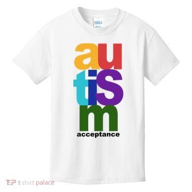 Autism Acceptance Colorful Kids T-Shirt
