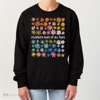 Autism Awareness Celebrate Minds Of All Kinds Wildflower Women's Sweatshirt thumb 0