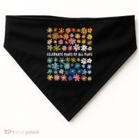 Autism Awareness Celebrate Minds Of All Kinds Wildflower USA-Made Doggie Bandana thumb 0