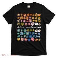Autism Awareness Celebrate Minds Of All Kinds Wildflower T-Shirt thumb 0