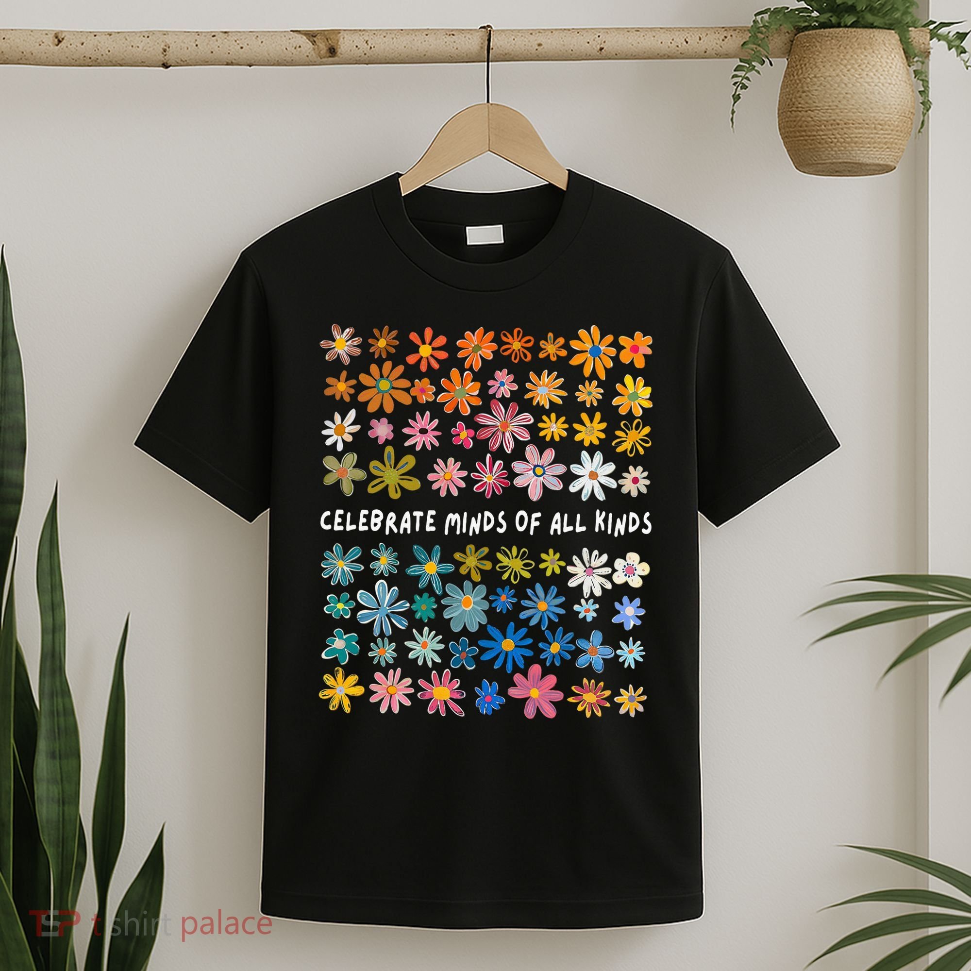 Autism Awareness Celebrate Minds Of All Kinds Wildflower T-Shirt