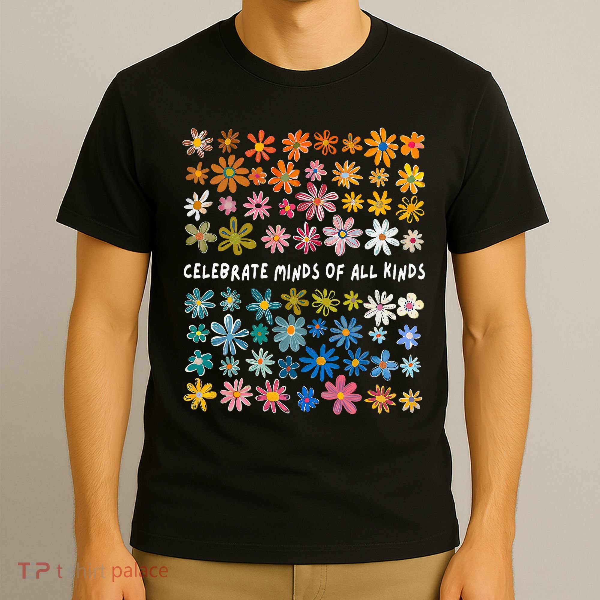 Autism Awareness Celebrate Minds Of All Kinds Wildflower T-Shirt