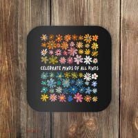Autism Awareness Celebrate Minds Of All Kinds Wildflower Coaster thumb 0