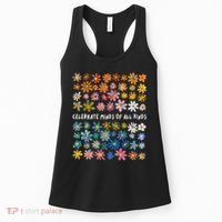 Autism Awareness Celebrate Minds Of All Kinds Wildflower Women's Tank Top thumb 0