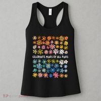 Autism Awareness Celebrate Minds Of All Kinds Wildflower Women's Tank Top thumb 3