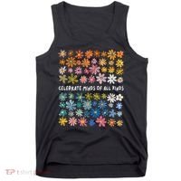 Autism Awareness Celebrate Minds Of All Kinds Wildflower Tank Top thumb 0