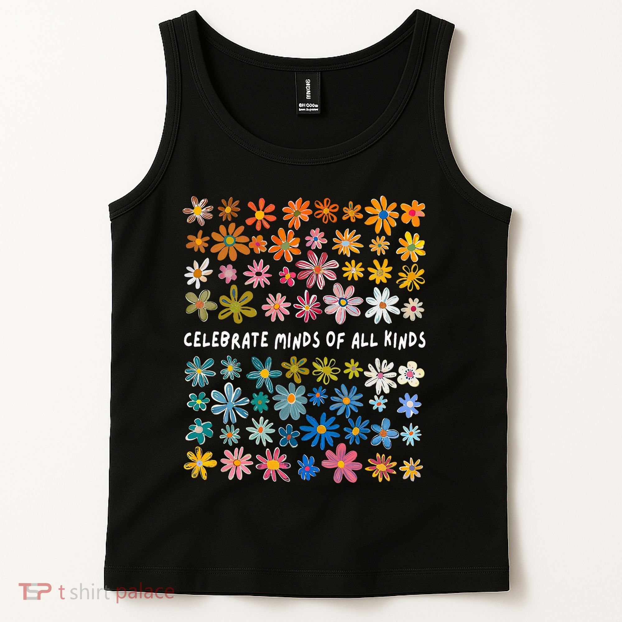 Autism Awareness Celebrate Minds Of All Kinds Wildflower Tank Top