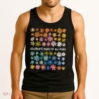 Autism Awareness Celebrate Minds Of All Kinds Wildflower Tank Top thumb 3