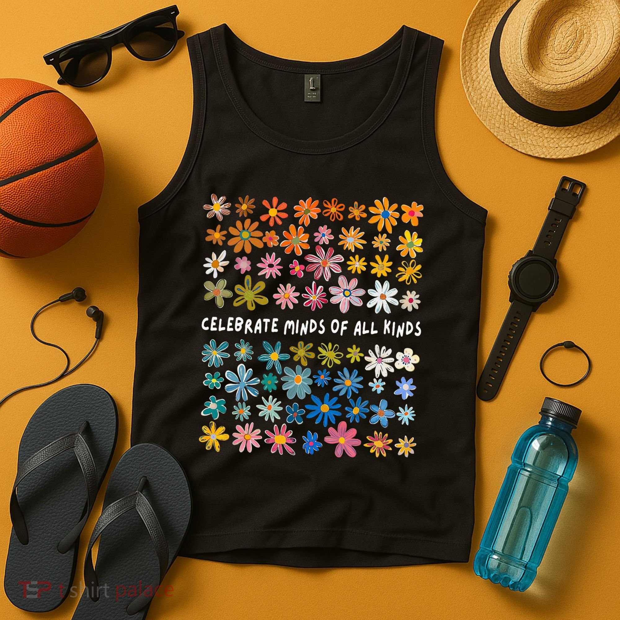 Autism Awareness Celebrate Minds Of All Kinds Wildflower Tank Top