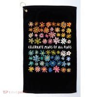 Autism Awareness Celebrate Minds Of All Kinds Wildflower Golf Towel thumb 0