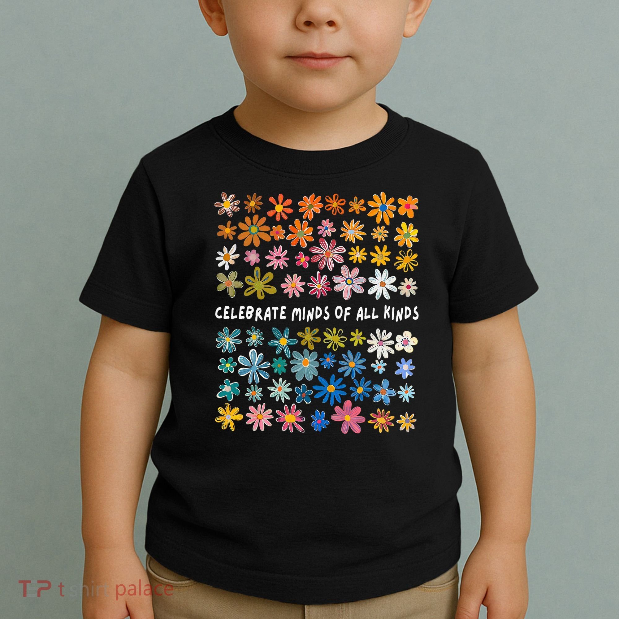 Autism Awareness Celebrate Minds Of All Kinds Wildflower Toddler T-Shirt
