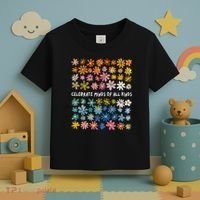 Autism Awareness Celebrate Minds Of All Kinds Wildflower Toddler T-Shirt thumb 3