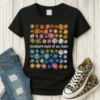 Autism Awareness Celebrate Minds Of All Kinds Wildflower Women's T-Shirt thumb 3
