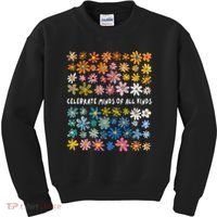 Autism Awareness Celebrate Minds Of All Kinds Wildflower Kids Sweatshirt thumb 0