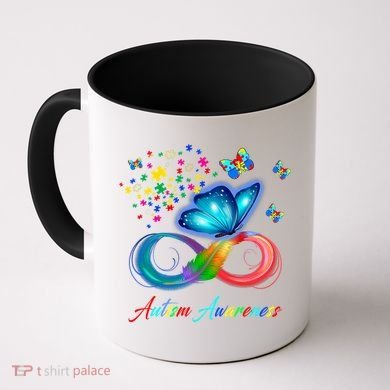 Autism Awareness Colorful Butterfly Coffee Mug