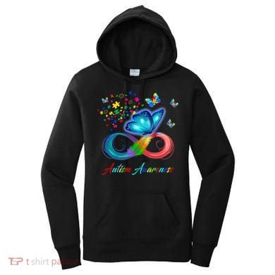 Autism Awareness Colorful Butterfly Women's Hoodie
