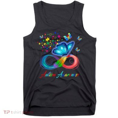 Autism Awareness Colorful Butterfly Tank Top