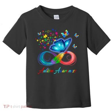 Autism Awareness Colorful Butterfly Toddler T-Shirt