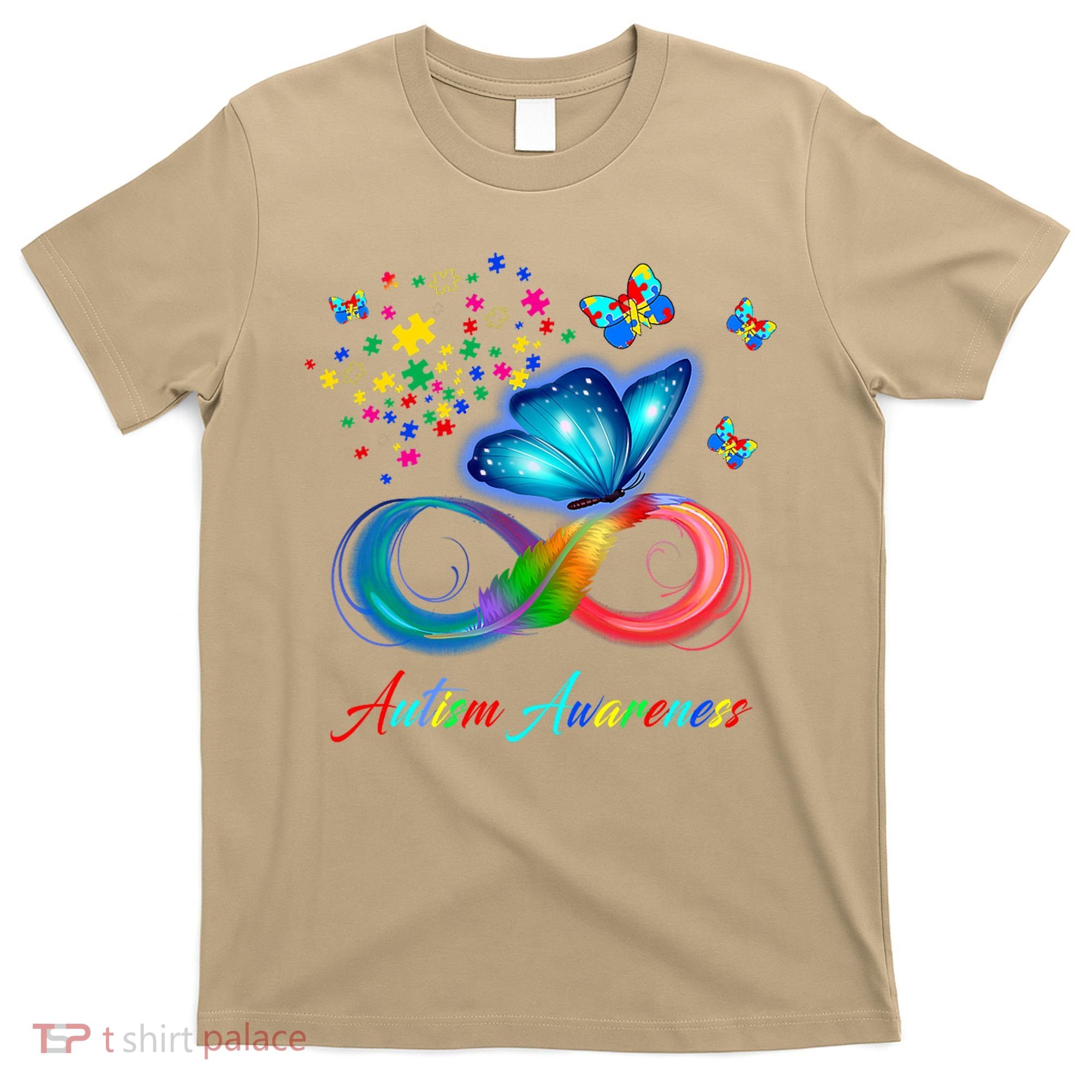 Autism Awareness Colorful Butterfly T-Shirt