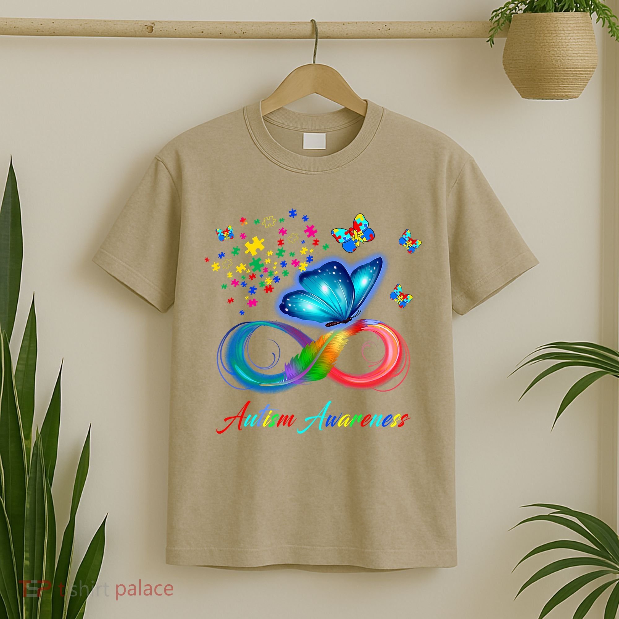 Autism Awareness Colorful Butterfly T-Shirt