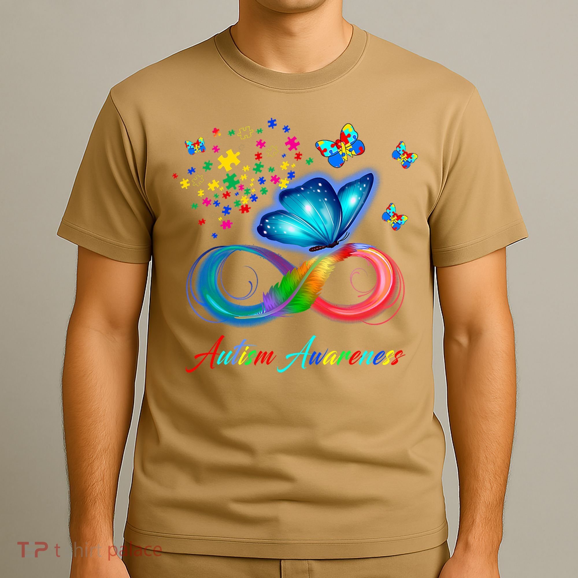 Autism Awareness Colorful Butterfly T-Shirt