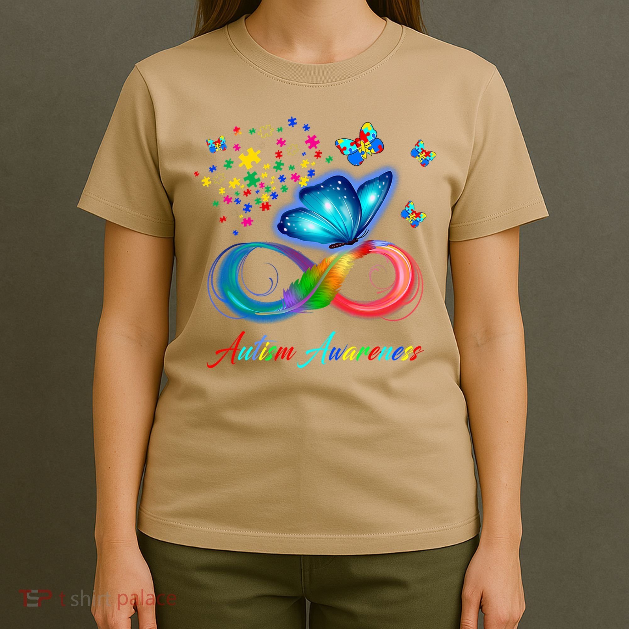 Autism Awareness Colorful Butterfly T-Shirt