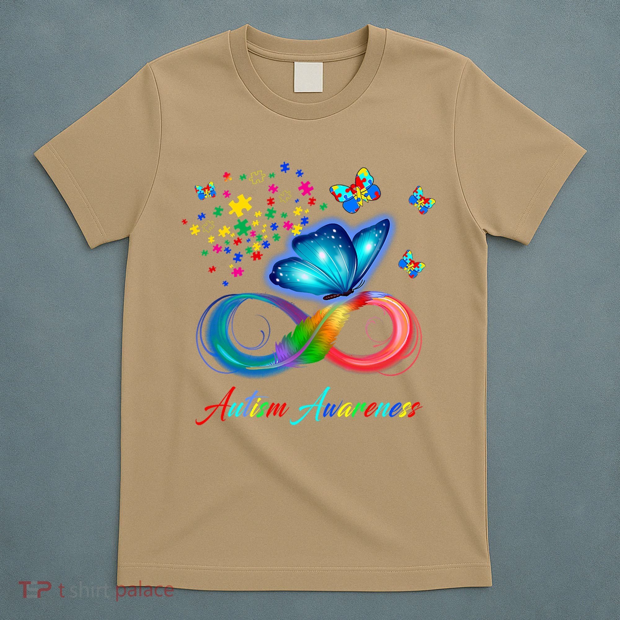 Autism Awareness Colorful Butterfly T-Shirt