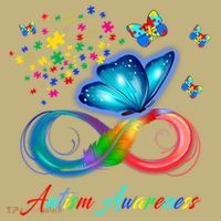 Autism Awareness Colorful Butterfly T-Shirt thumb 7