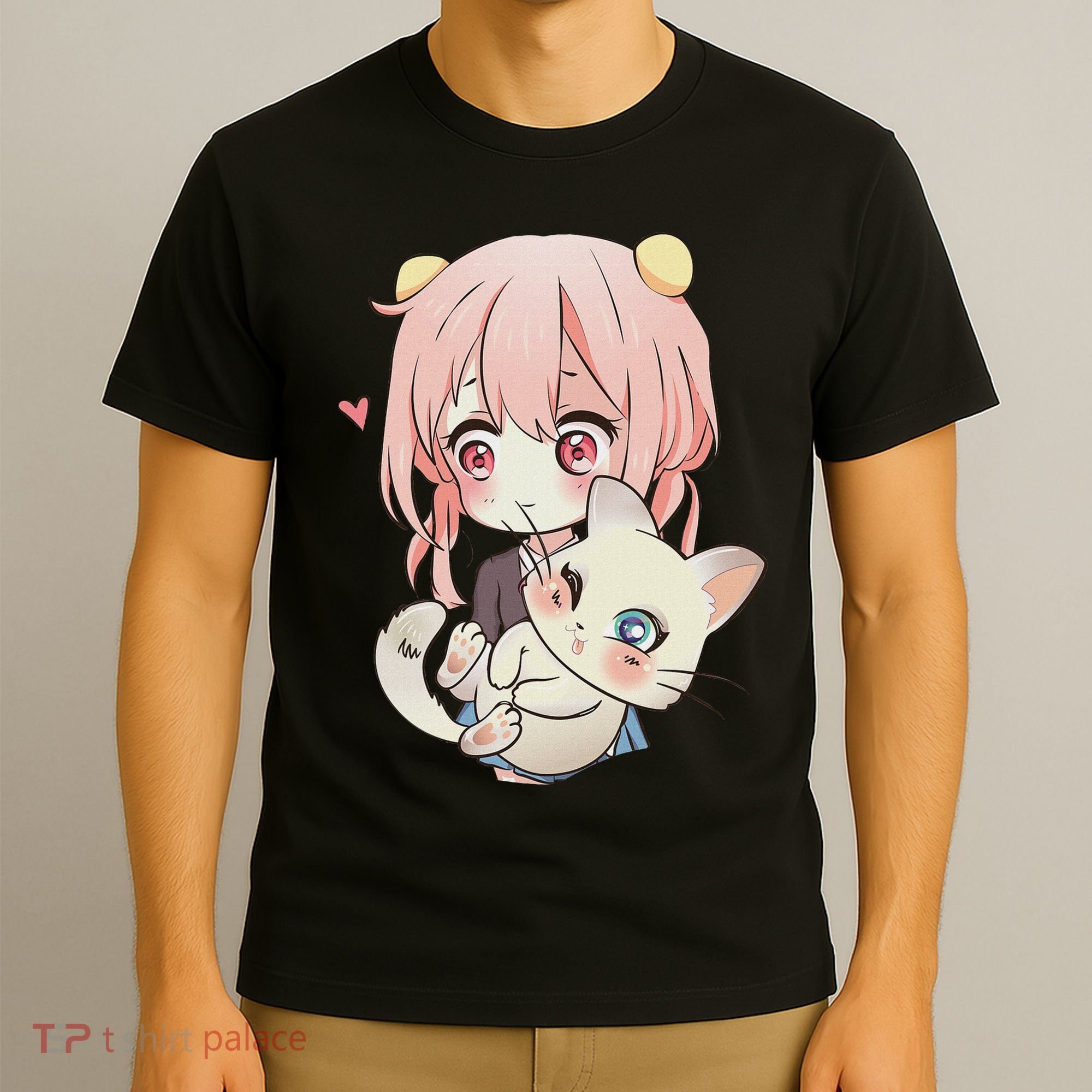 Anime And Cats Lover For N Manga Kawaii Otaku T-Shirt