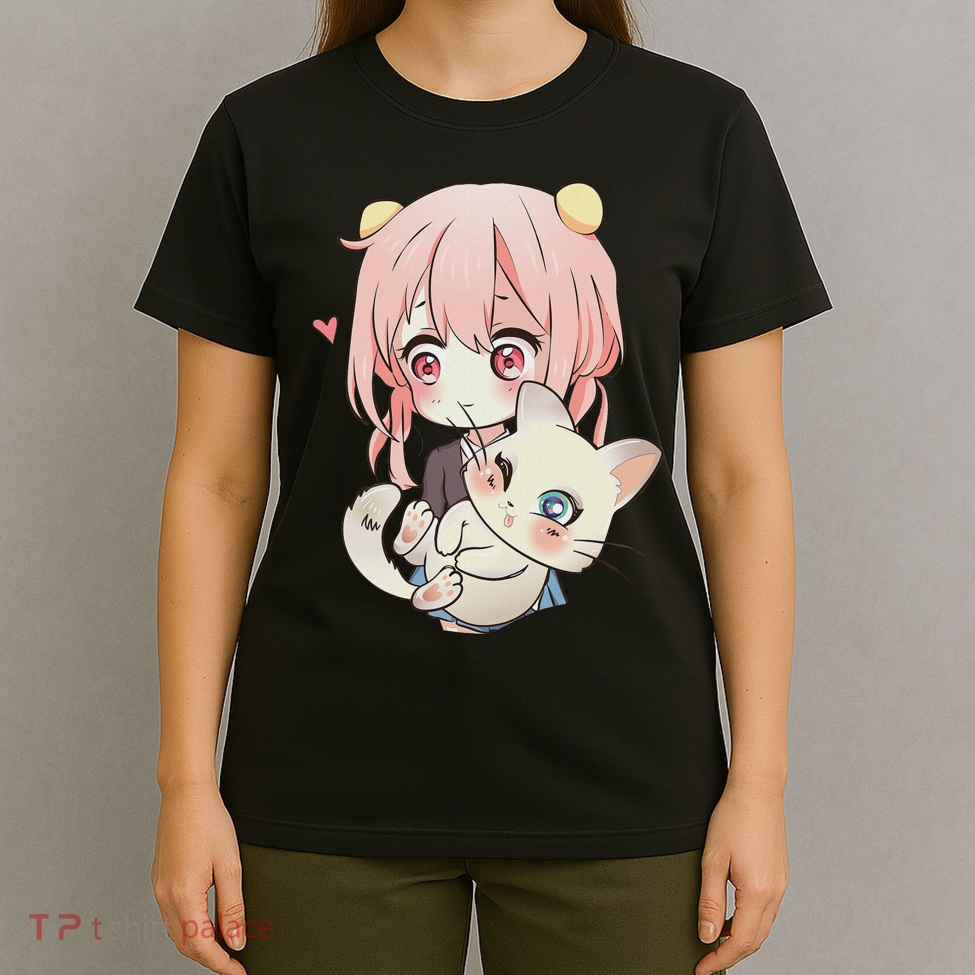 Anime And Cats Lover For N Manga Kawaii Otaku T-Shirt