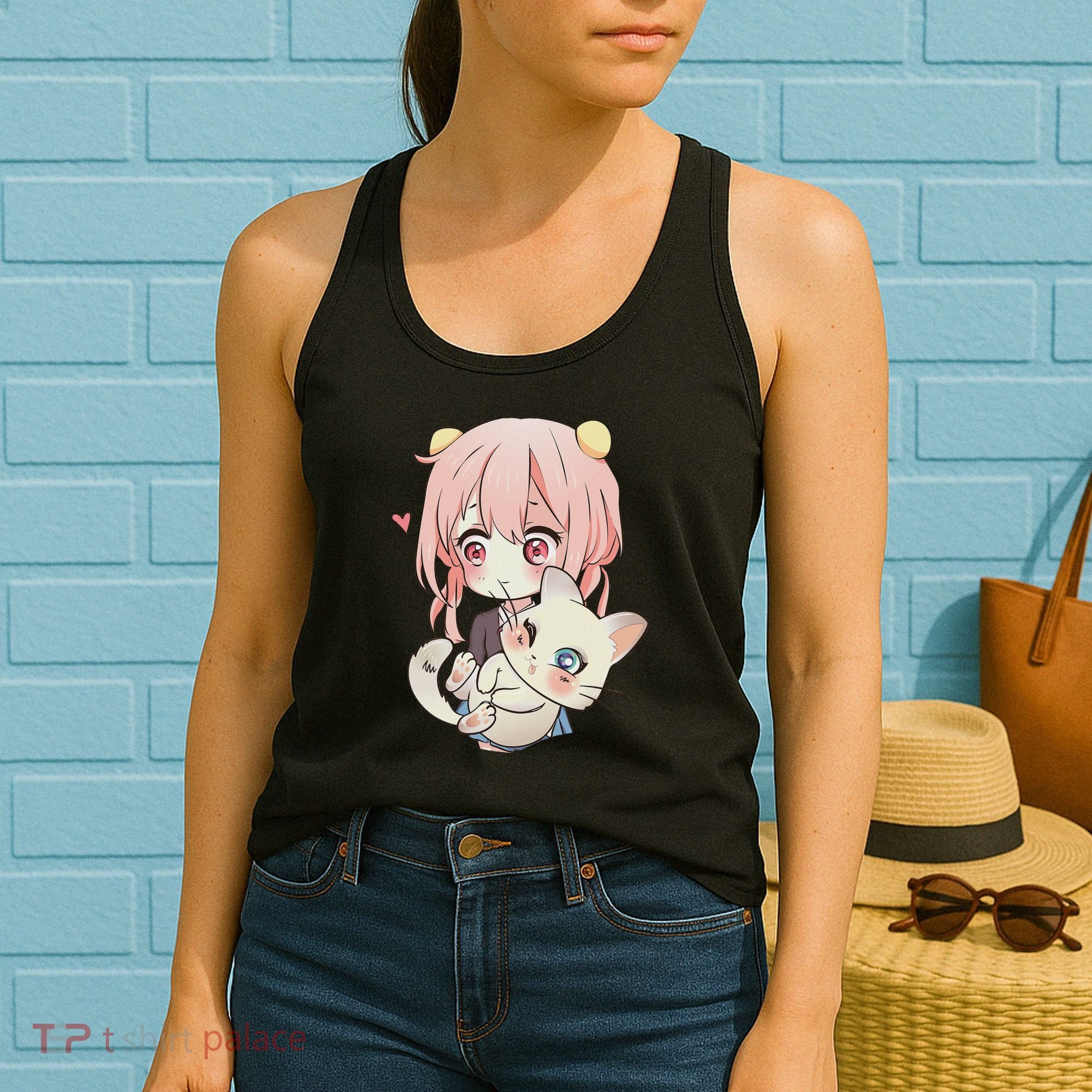 Anime And Cats Lover For N Manga Kawaii Otaku Women's Tank Top