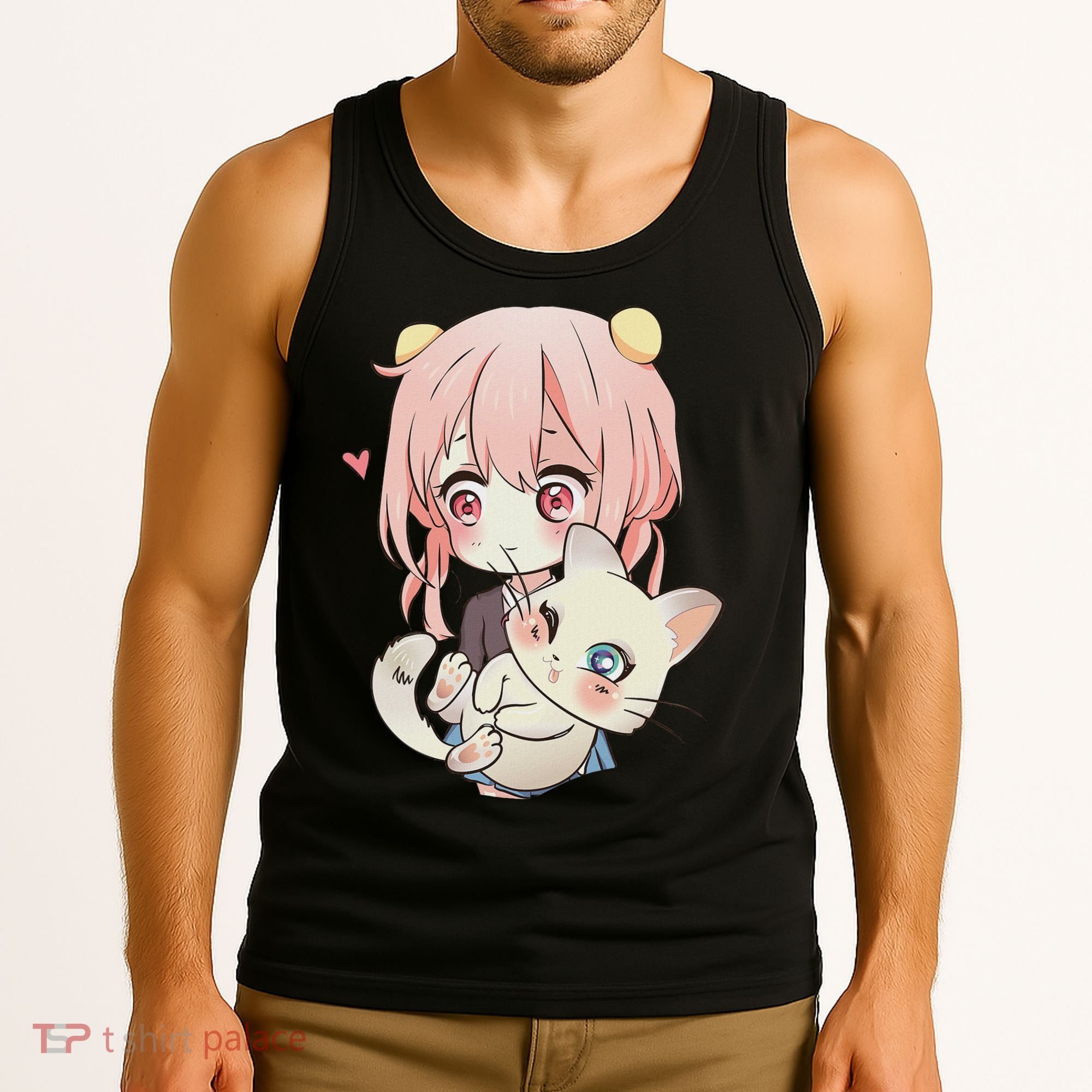 Anime And Cats Lover For N Manga Kawaii Otaku Tank Top