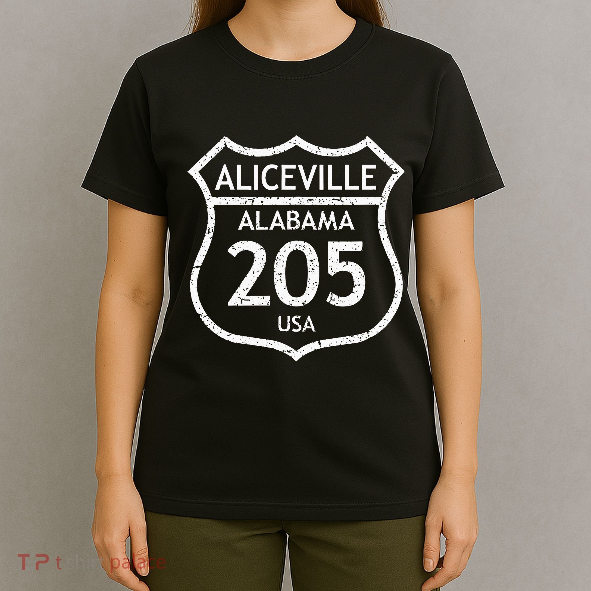 Alabama Area Code 205 Aliceville Al Home State T-Shirt