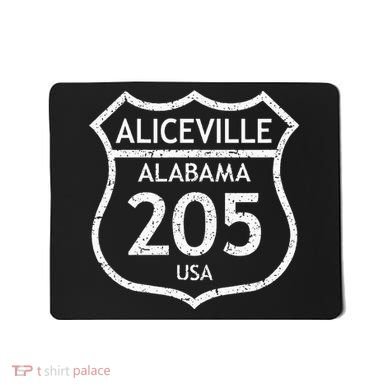 Alabama Area Code 205 Aliceville Al Home State Mousepad