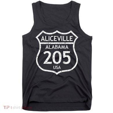 Alabama Area Code 205 Aliceville Al Home State Tank Top