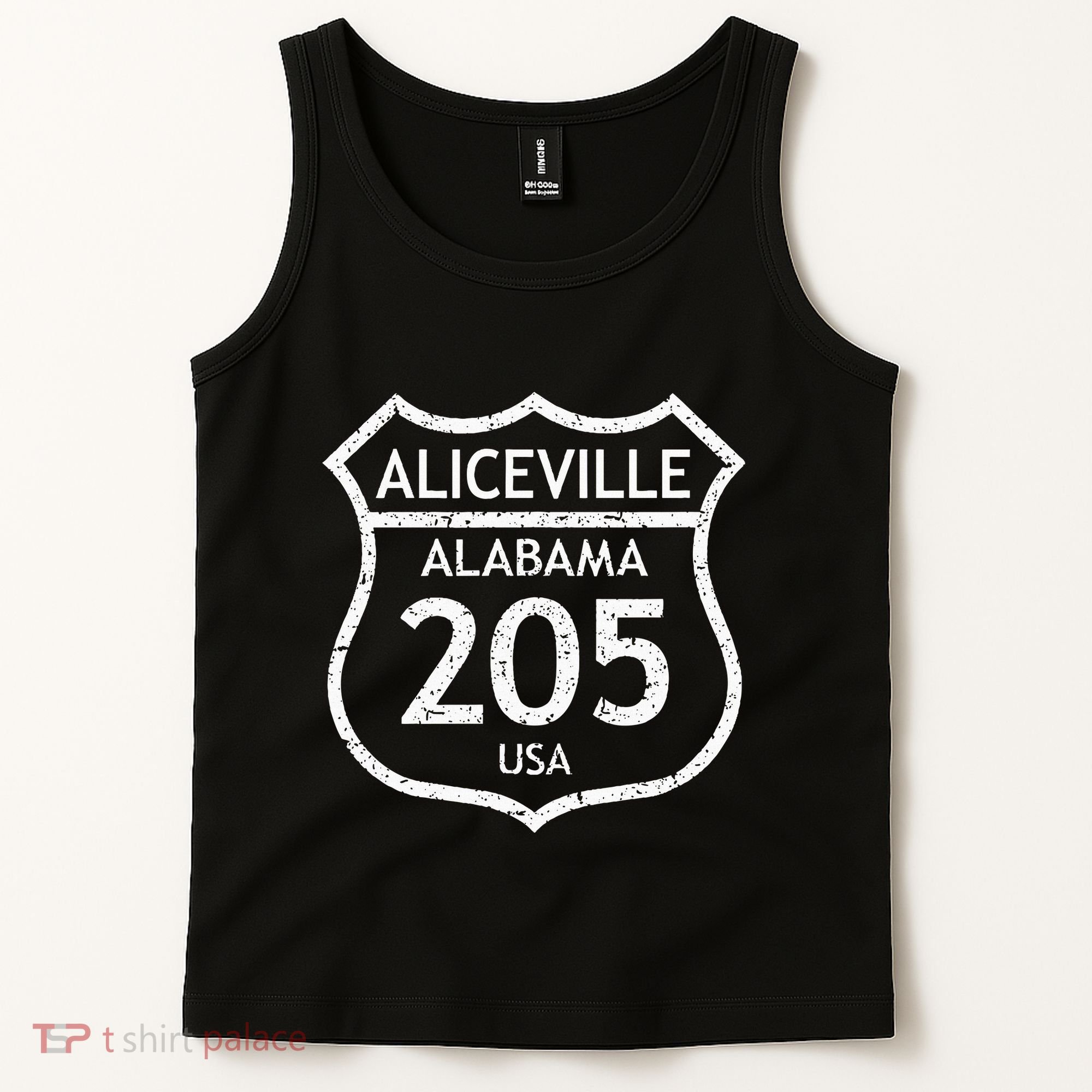 Alabama Area Code 205 Aliceville Al Home State Tank Top