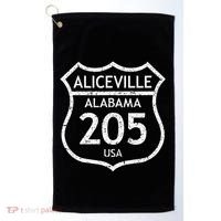Alabama Area Code 205 Aliceville Al Home State Golf Towel thumb 0