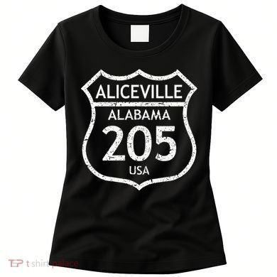 Alabama Area Code 205 Aliceville Al Home State Women's T-Shirt