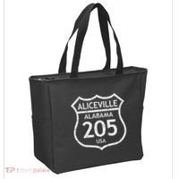 Alabama Area Code 205 Aliceville Al Home State Tote Bag thumb 2