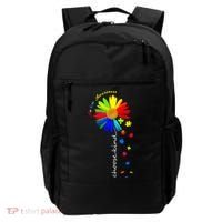 Autism Awareness Choose Kind Sunflower Puzzle Backpack thumb 0