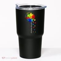 Autism Awareness Choose Kind Sunflower Puzzle Tumbler thumb 0